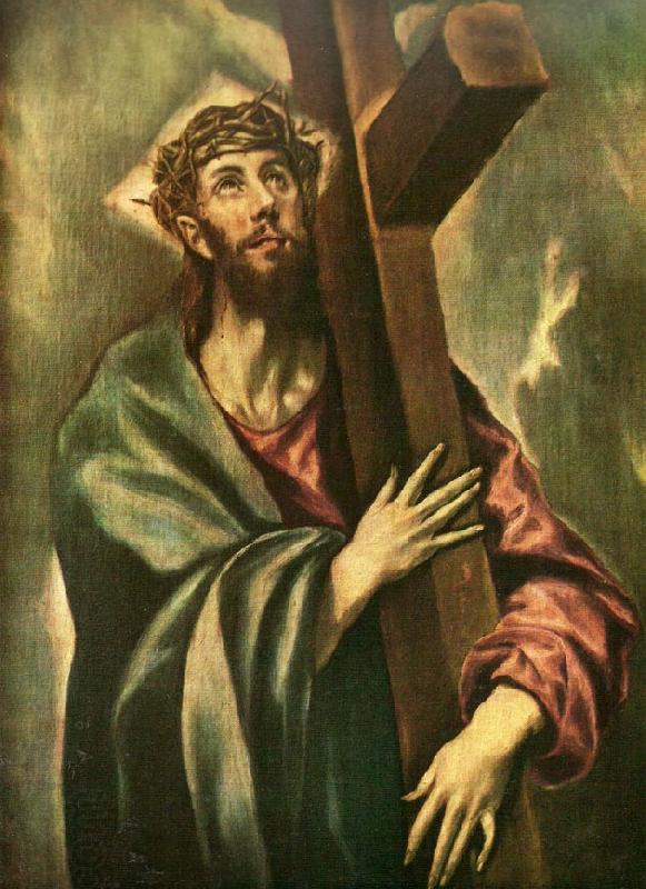 El Greco christ bearing the cross oil painting picture